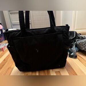 Black tote bag